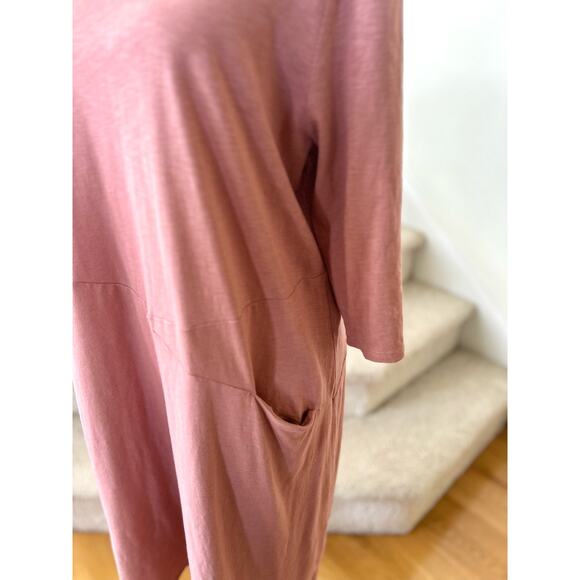 J.Jill Pure Jill Mauve Pink Asymmetric Pink Dress - Picture 2 of 5